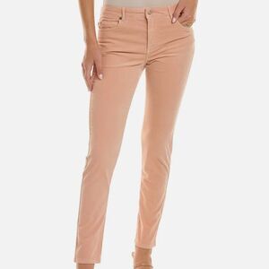 J. McLaughlin Watson Long Bottom Velvet Pant - Peach